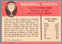 1961 Fleer Bb Greats- #14 Ty Cobb