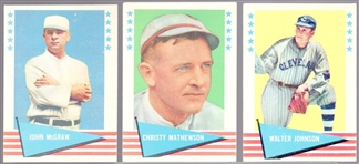 1961 Fleer Bb Greats- 3 Diff