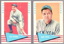 1961 Fleer Bb Greats- 2 Stars