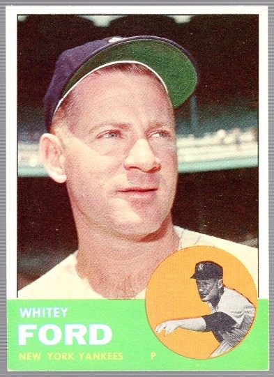 1963 Topps Baseball- #446 Whitey Ford, Yankees