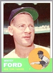 1963 Topps Baseball- #446 Whitey Ford, Yankees