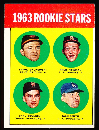1963 Topps Baseball- #496 Steve Dalkowski RC
