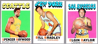 1971-72 Topps Bskbl.- 3 Diff. Cards