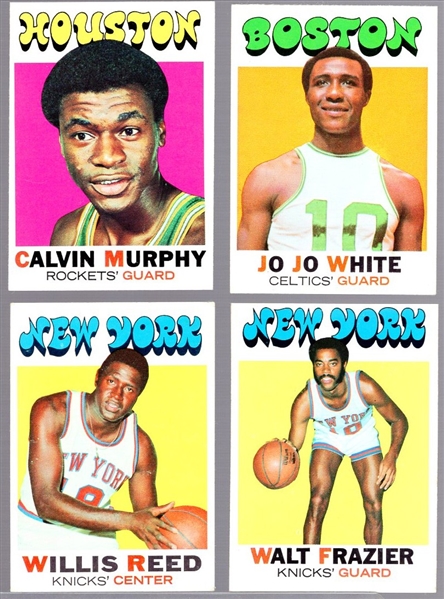 1971-72 Topps Bskbl.- 4 Diff. Cards