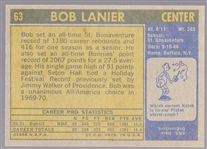 1971-72 Topps Bskbl. #63 Bob Lanier RC