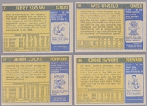 1971-72 Topps Bskbl.- 4 Diff. Cards
