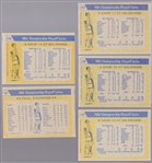 1971-72 Topps Bskbl.- 5 Diff. Championship Series Cards