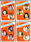 1971-72 Topps Bskbl.- 4 Diff. NBA Leader Cards
