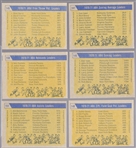 1971-72 Topps Bskbl.- 6 Diff. ABA Leader Cards