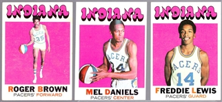 1971-72 Topps Bskbl.- 3 Diff. Indiana Pacers RC's
