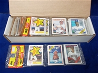 1988 Topps Baseball- 10 Unopened Closeout Miswrap Rack Packs