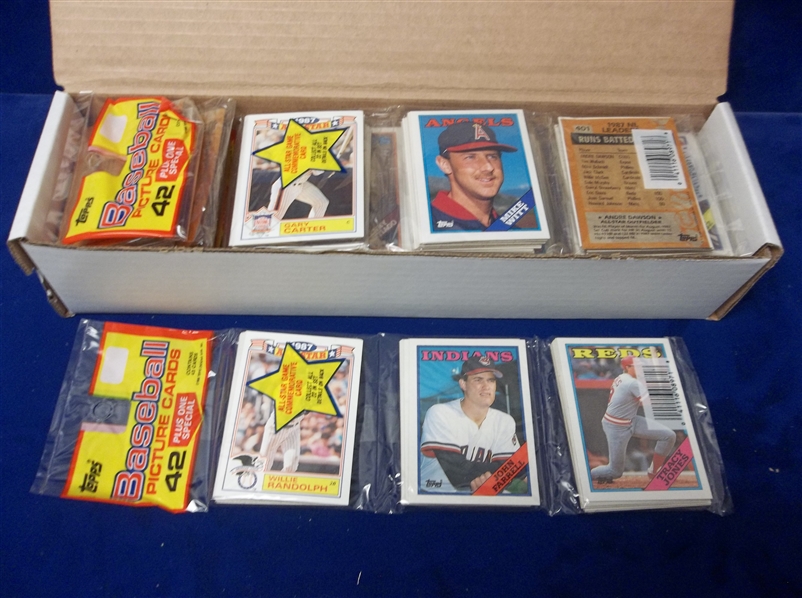 1988 Topps Baseball- 10 Unopened Closeout Miswrap Rack Packs