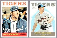 2013 Topps Heritage Bsbl.- 2 Diff. Justin Verlander Cards