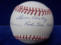 Autographed Gene Conley Official MLB Baseball with Multiple Inscriptions