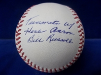 Autographed Gene Conley Official MLB Baseball with Multiple Inscriptions