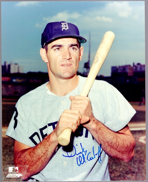 Autographed Dick McAuliffe Detroit Tigers MLB Color 8" x 10" Photo