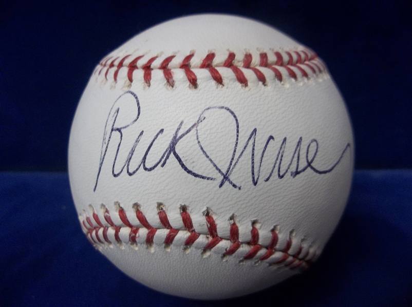 Autographed Rick Wise Official MLB Baseball