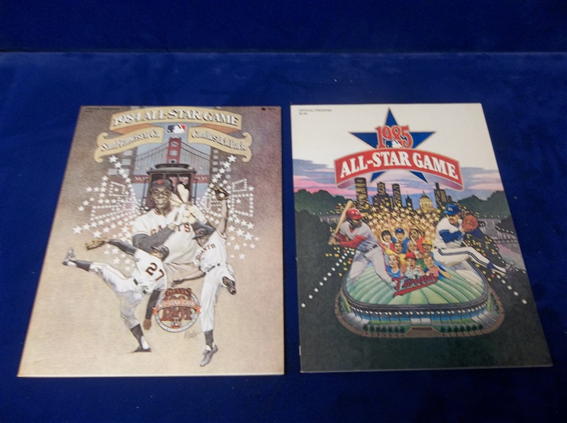 1984 & 85 MLB All-Star Game Programs