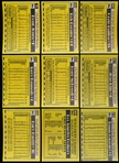 1990 Topps Bb- 47 Diff. Blank Front Cards