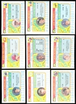 1990 Topps Mini League Leaders Bb- 35 Asst. Blank Front Cards