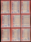 1991 Topps Bb- 21 Asst. Blank Front Cards