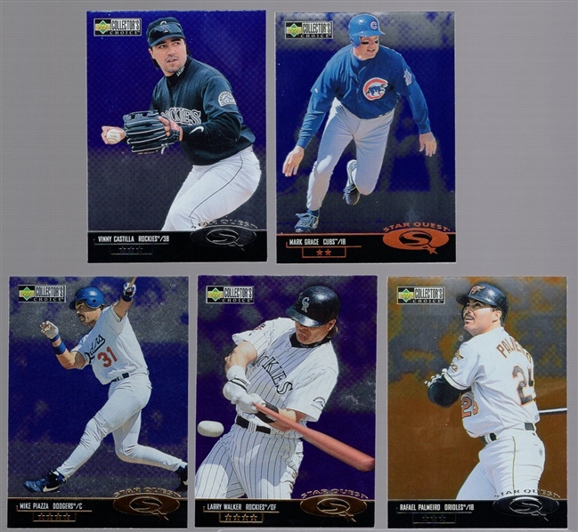 1998 Collectors Choice MLB “StarQuest Series 1 SPs"- 5 Diff.
