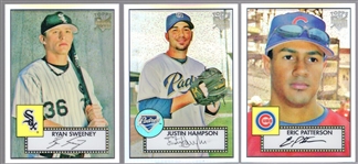 2007 Topps '52 Bsbl. “Chrome Refractors- 3 Diff. Cards