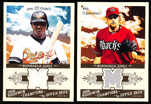 2009 Upper Deck Goodwin Champions Bb- “Memorabilia" Inserts- 2 Diff.