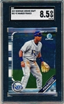 2019 Bowman Chrome Draft Bb- #BDC-93 Wander Franco, Rays- SGC 8.5 (NM-MT+).