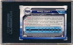 2019 Bowman Chrome Draft Bb- #BDC-93 Wander Franco, Rays- SGC 8.5 (NM-MT+).