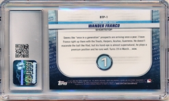 2020 Bowman Bb- “Scouts Top 100- #BTP-1 Wander Franco- CSG Graded Gem Mint 10.