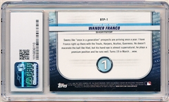 2020 Bowman Bb- “Scouts Top 100- #BTP-1 Wander Franco- CSG Graded Mint 9.