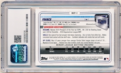 2020 Bowman Chrome Prospects Bb- #BCP-1 Wander Franco- CSG Graded NM/Mint+ 8.5.