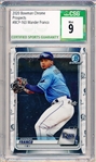 2020 Bowman Chrome Prospects Bb- #BCP-163 Wander Franco- CSG Graded Mint 9.