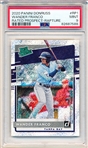 2020 Panini Donruss Bb- “Rated Prospect- Rapture- #RP1 Wander Franco- PSA Graded Mint 9.
