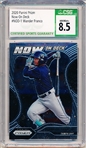 2020 Panini Prizm Bb- “Now on Deck- #NOD-1 Wander Franco, Rays- CSG Graded NM/Mint+ 8.5. 
