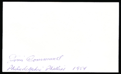 Autographed Jim Command 3x5 Card