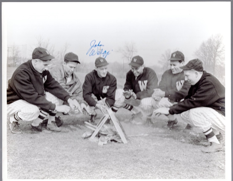 Autographed John Welaj Washington Senators B/W 8" x 10" Photo