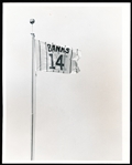 8/24/82 Ernie Banks Jersey Retirement Flag 8 x 10 Sun Times Photo