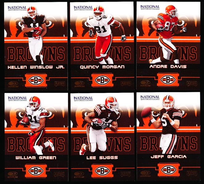 2004 Donruss/Playoff Cleveland Browns National Convention Set of 6 Cards