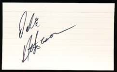 Autographed Dale Atkeson 3x5 Card