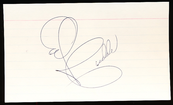 Autographed Ed Budde 3x5" Card