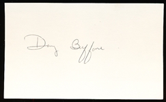 Autographed Doug Buffone 3x5 Card