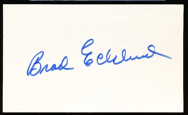 Autographed Brad Ecklund 3x5" Card