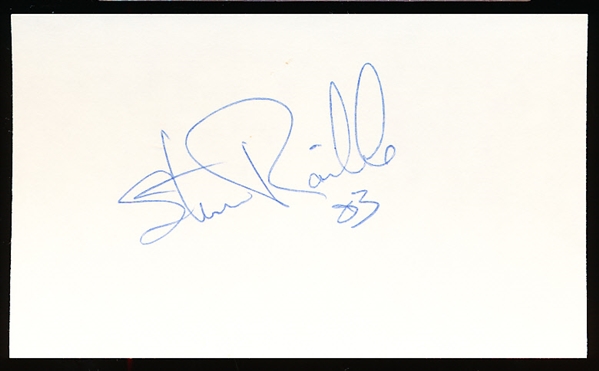 Autographed Steve Raible 3x5" Card