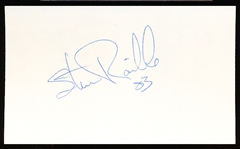 Autographed Steve Raible 3x5 Card