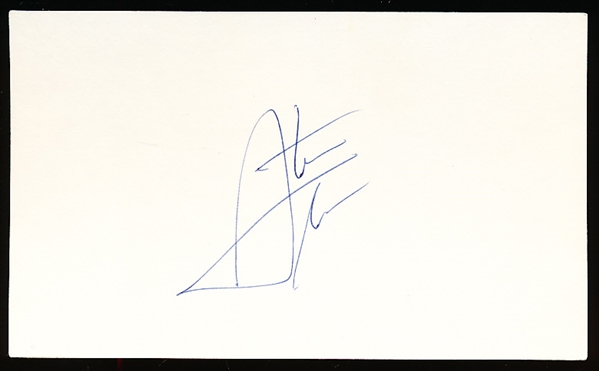 Autographed Steve Sloan 3x5" Card