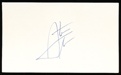 Autographed Steve Sloan 3x5 Card