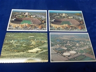 Four Diff. U. of Notre Dame Football Stadium Aerial View Postcards