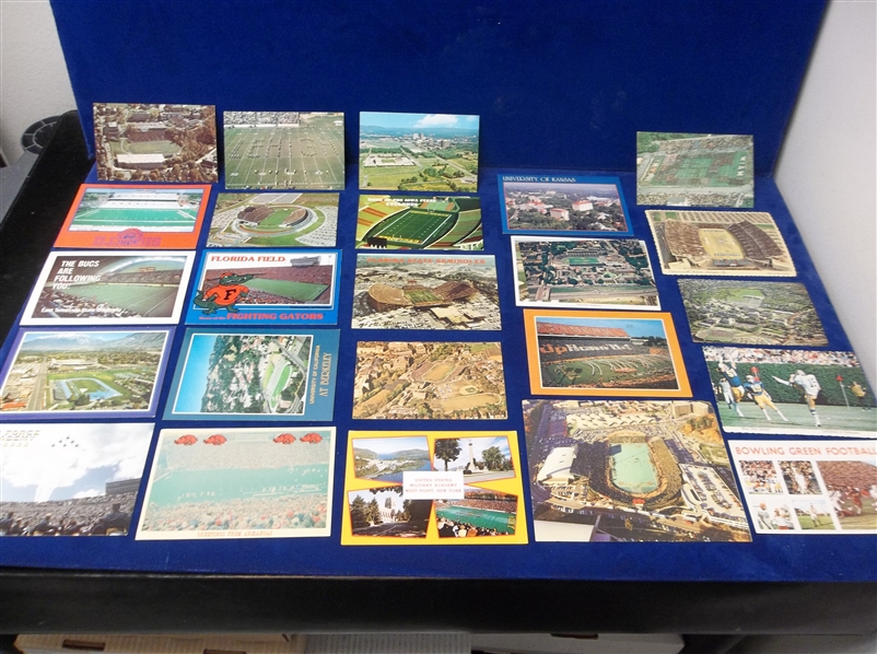 College Football Stadium Chrome Postcards- 25 Diff.